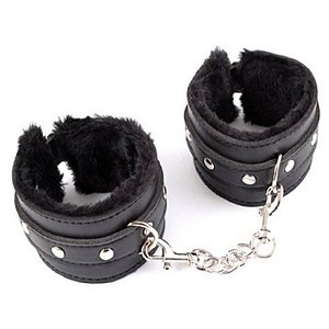 Algema de Couro com Pelúcia Dominatrixxx Algema de Couro com Pelúcia Dominatrixxx