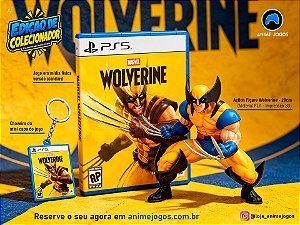 Wolverine - PS5 (Mídia Física) + Action Figure Wolverine (brinde chaveiro!)