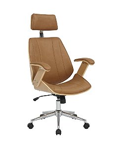 Cadeira Presidente Kopenhagen Caramelo