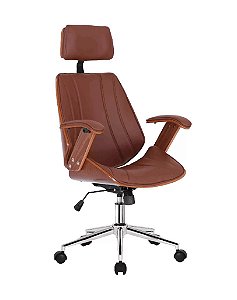 Cadeira Presidente Kopenhagen Marrom