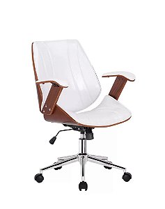 Cadeira Diretor Kopenhagen Branca