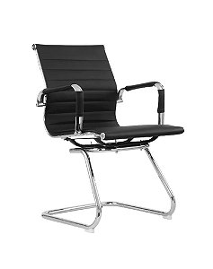 Cadeira Office Fixa Preta