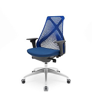 Cadeira Bix Colorida Base Aluminio