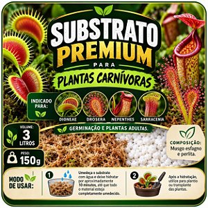 Substrato para Plantas Carnívoras – 3 Litros | 150 g