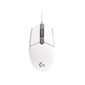 Mouse Logitech Gamer G203 LIGHTSYNC Branco