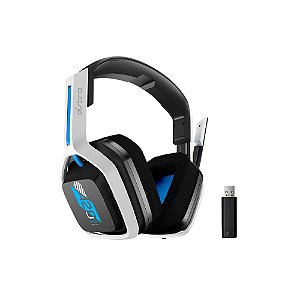 Headset Astro Gamer A20 sem fio Gen 2 Branco/Azul