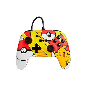 Controle PowerA com fio Pokemon Pikachu Pop Art - Switch