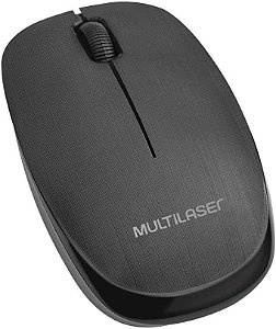 Mouse Sem Fio 2.4 GHz USB Preto Multilaser MO251