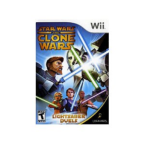 Jogo Star Wars The Clone Wars Lightsaber Duels - WII - Usado