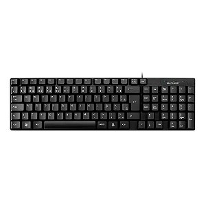 Teclado Básico Multilaser Slim Preto USB (TC193)