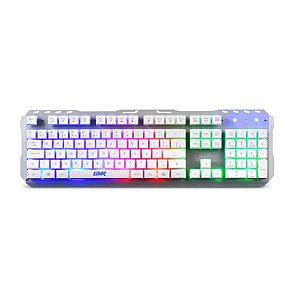 Teclado Gamer Multilaser GK300 Base Metálica Led Raibow TC259