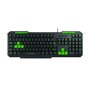 Teclado Gamer Multilaser Multimídia Slim Verde (TC243)