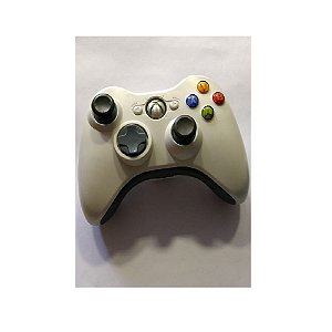 Controle Microsoft Branco Sem Fio - Xbox 360 - Usado