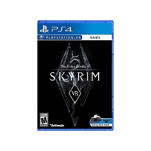 Jogo -  the elder scrolls V Skyrim VR - PS4 - Usado*