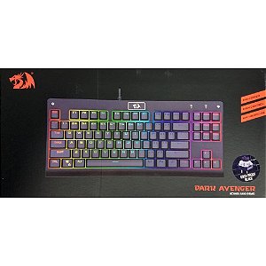 Teclado Redragon Mecânico Dark Avenger K568RGB-2 Switch Preto