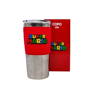 Copo Viagem Max Mario Logo 450ml