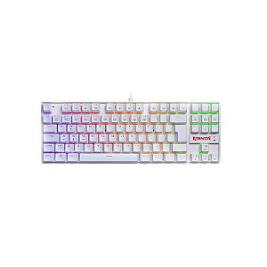 Teclado Redragon Mecânico Kumara White (K552W-RGB) Switch Blue