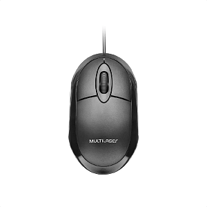 Mouse Multilaser Com Fio Preto (MO300)