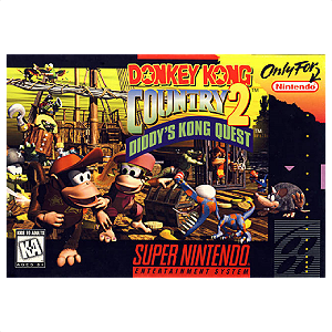 Jogo DK Country 2 Diddy's Kong Quest (Original)-SNES-Usado