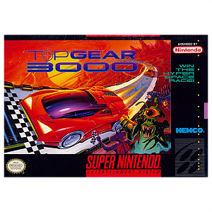 Jogo Top Gear 3000 (Similar) - Super Nintendo - Usado