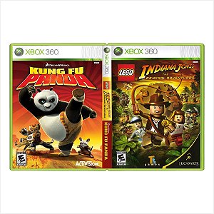 Jogo Lego Indiana Jones + Kung Fu Panda - Xbox 360 - Usado
