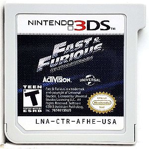 Jogo Fast and Furious Showdown (S/ Capa) - 3DS - Usado