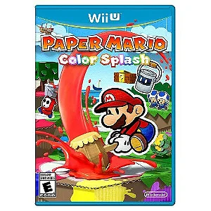 Jogo Paper Mario Color Splash (Sem Capa) - WiiU - Usado