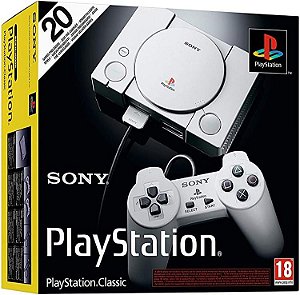 Console PlayStation Classic Mini Com 20 Jogos - Usado