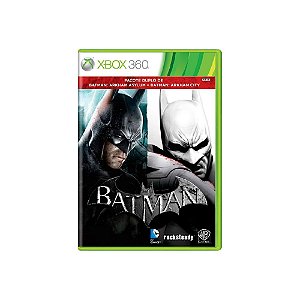 Jogo Batman Arkham Asylum + Batman Arkham City - Xbox 360 - Usado*