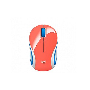 Mini Mouse Logitech sem fio M187 - Coral