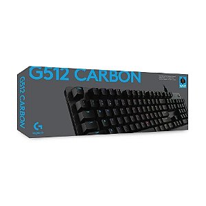 Teclado Logitech Mecânico Gamer G512 SE - Carbon