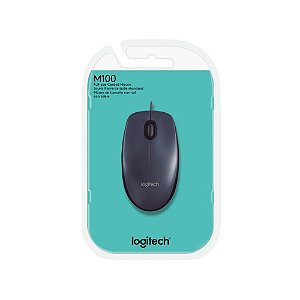 Mouse Logitech com fio USB M100