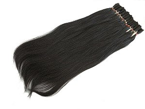 Cabelo Liso 60CM Castanho - 100gr