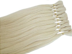 Cabelo Humano Liso 50CM Loiro Claro -100g