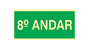 Etiqueta NBR Verde - Numero Andar