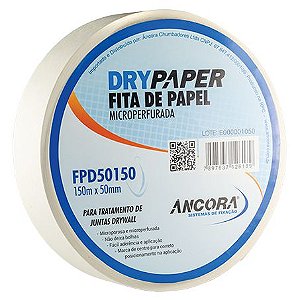 Fita Dry Wall de Papel Microperfurada