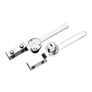 Fechadura Vitrine com Serrilhado 160mm