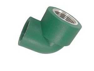 PPR Verde - Cotovelo Liso x Rosca Metal