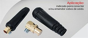 Conector Solda Cabo ER Macho 13mm