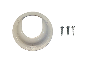 Suporte para Porta Cabide Concha Branco