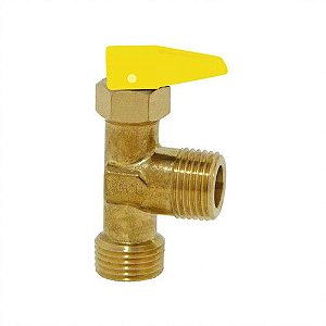 Valvula Gas Bloqueio 90º Graus 1/2'' NPT x 1/2'' NPT