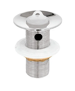 Valvula de Metal Lavatorio com Ladrão Cromado 7/8''