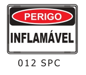 Etiqueta Perigo Inflamavel