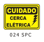 Etiqueta Cuidado Cerca Eletrica