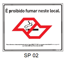 Etiqueta É Proibido Fumar Neste Local
