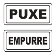 Etiqueta Puxe / Empurre