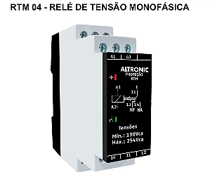 Rele de Tensão Monofasica - RTM 04