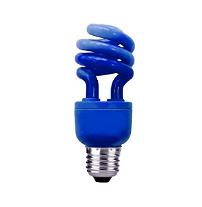 Lampada Eletronica Espiral Azul 220V