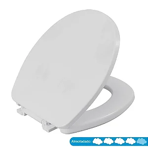 Assento Sanitario Astra Almofadado Aspen Gelo - TAS/K