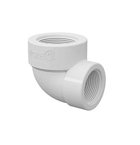 Cotovelo Rosca Branco Redução